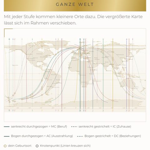 Astrocartographie – Welt – Astrocartographie – Welt – Quadrat