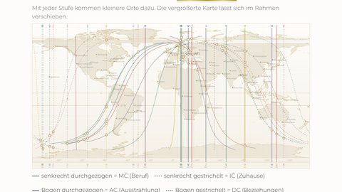 Astrocartographie – Welt – Astrocartographie – Welt – Querformat