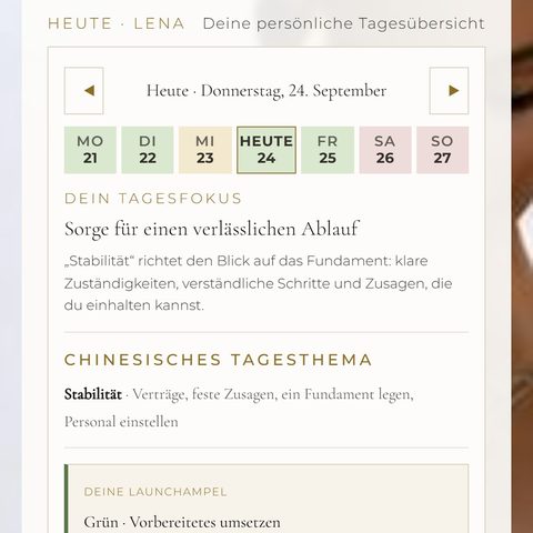 Heute & Wochenstreifen – Heute & Wochenstreifen – Quadrat